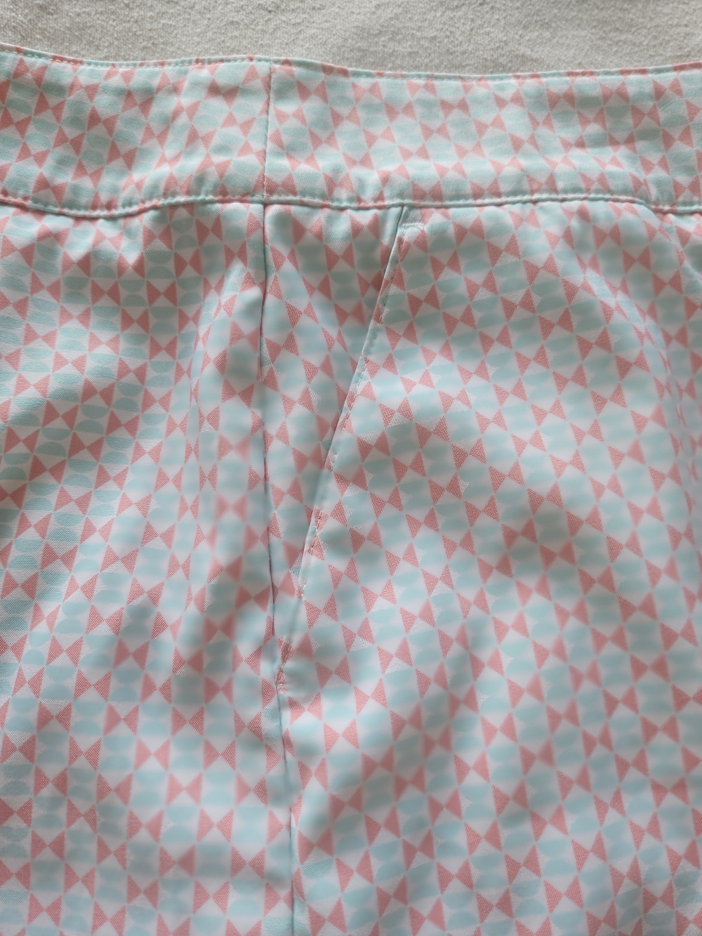 Izod Geometric Print Golf Skort Performance Style Pink And Blue Size 16